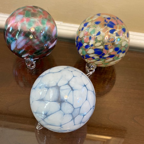 Other - Witch Balls - 3 inch dimeters- Set of 3 Handblown